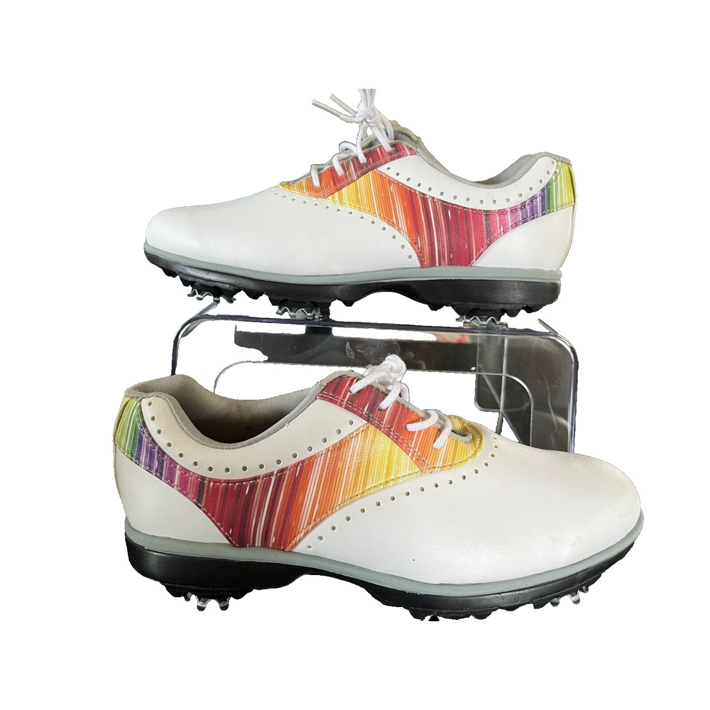 Footjoy eMerge Women's Golf Shoes Size 7 White w/ Multicolor accents NWOB